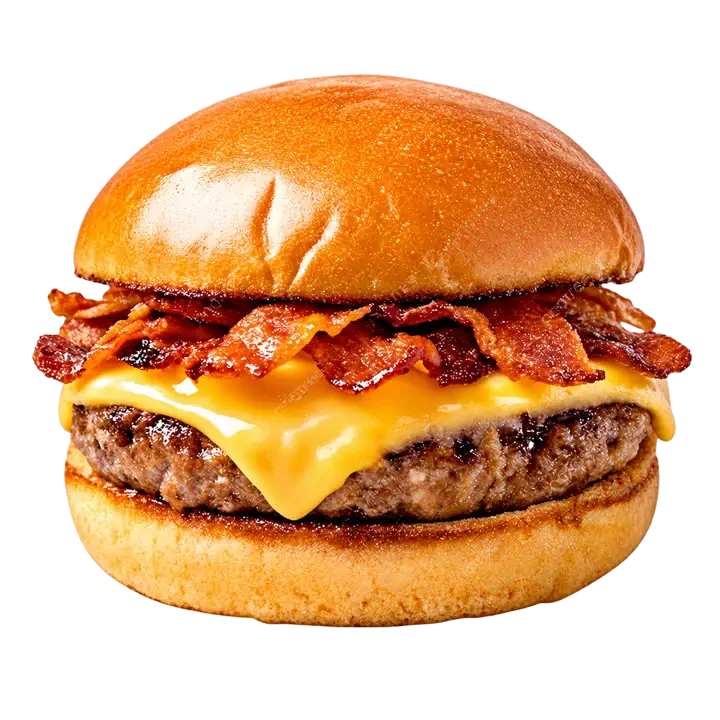 Hambúrguer X-Bacon do cardápio de demonstração